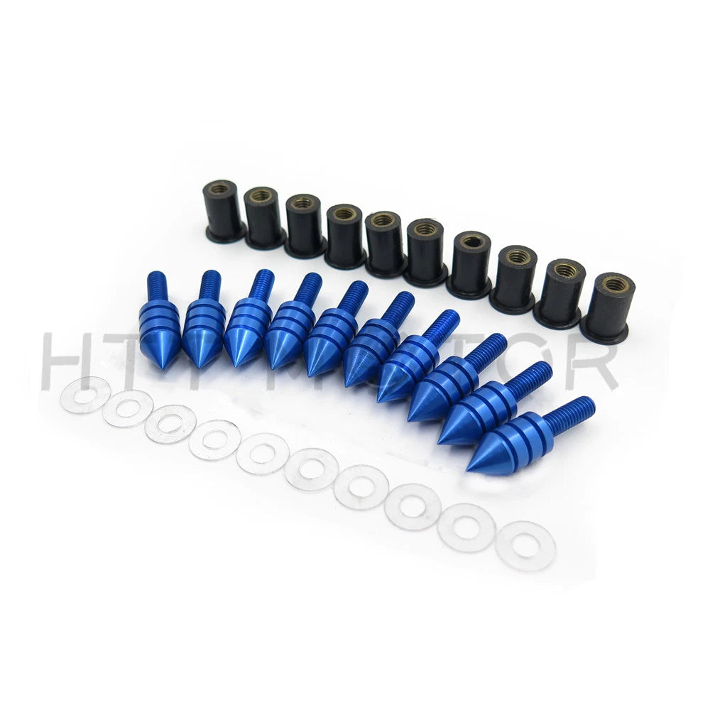 10X Windscreen Windshield Bolts Screw Kit for Honda Suzuki Yamaha Kawasaki