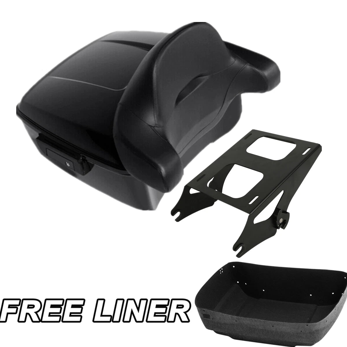 Trunk Backrest Mount Rack for Harley Touring Road King Glide (2014–2023)