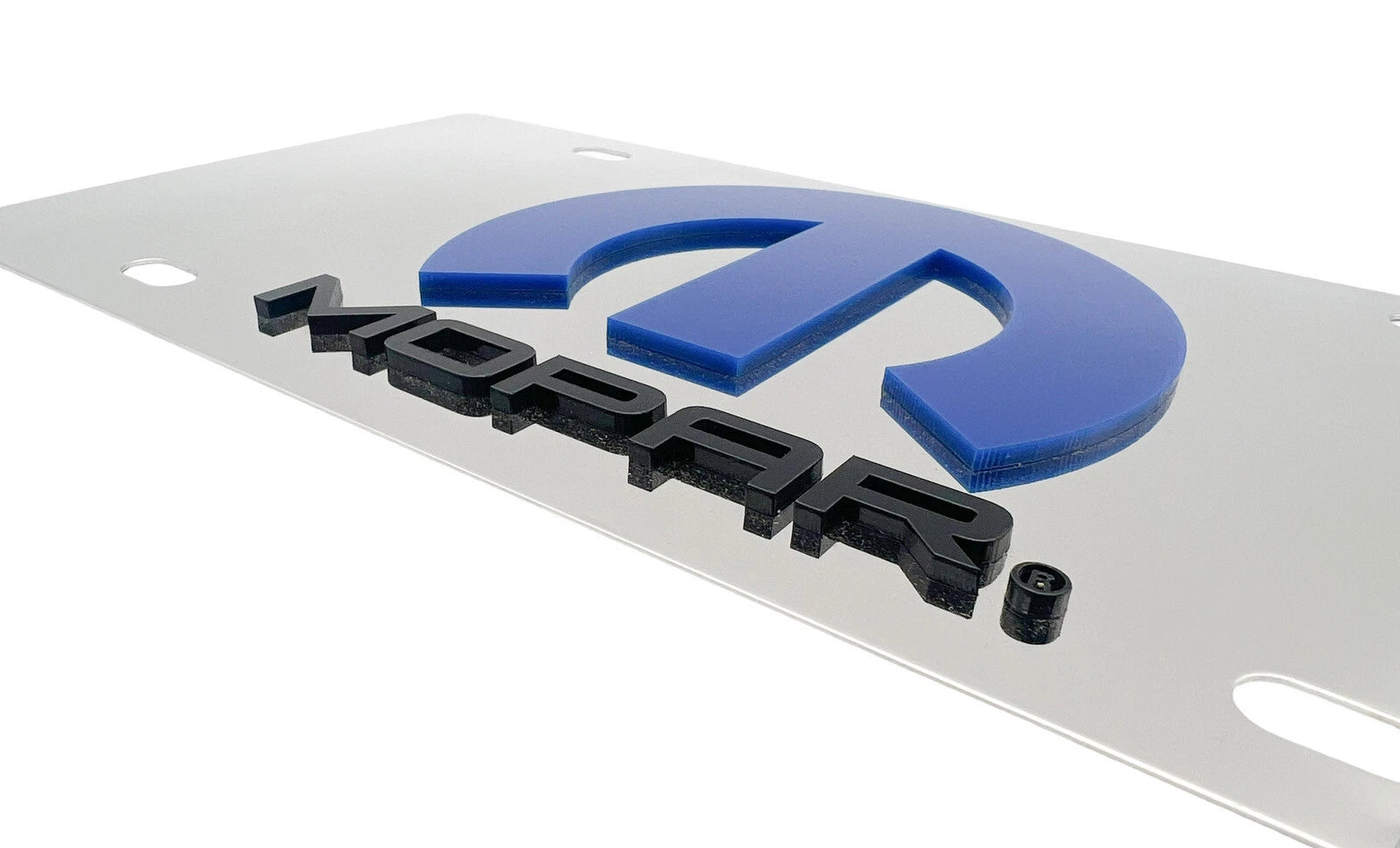 3D Premium Mopar M Logo Emblem Mirror Plate for Dodge Charger (2015–2023)