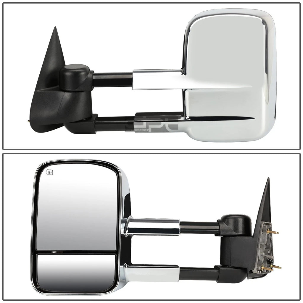 Powered Heated Side View Tow Mirror for Silverado Sierra (2003–2006) Chrome