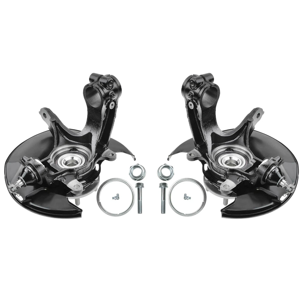Pair Front Steering Knuckle & Wheel Bearing Hub Assembly for Honda Accord