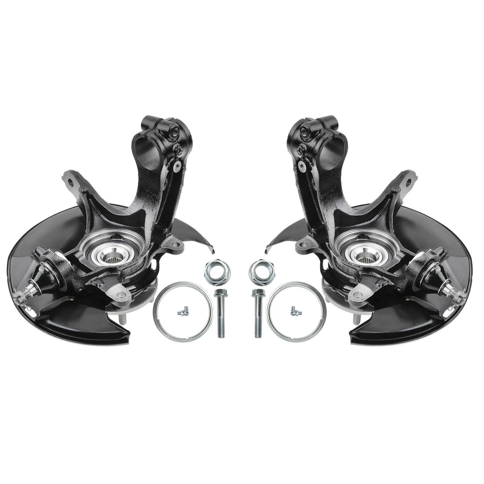Pair Front Steering Knuckle & Wheel Bearing Hub Assembly for Honda Accord
