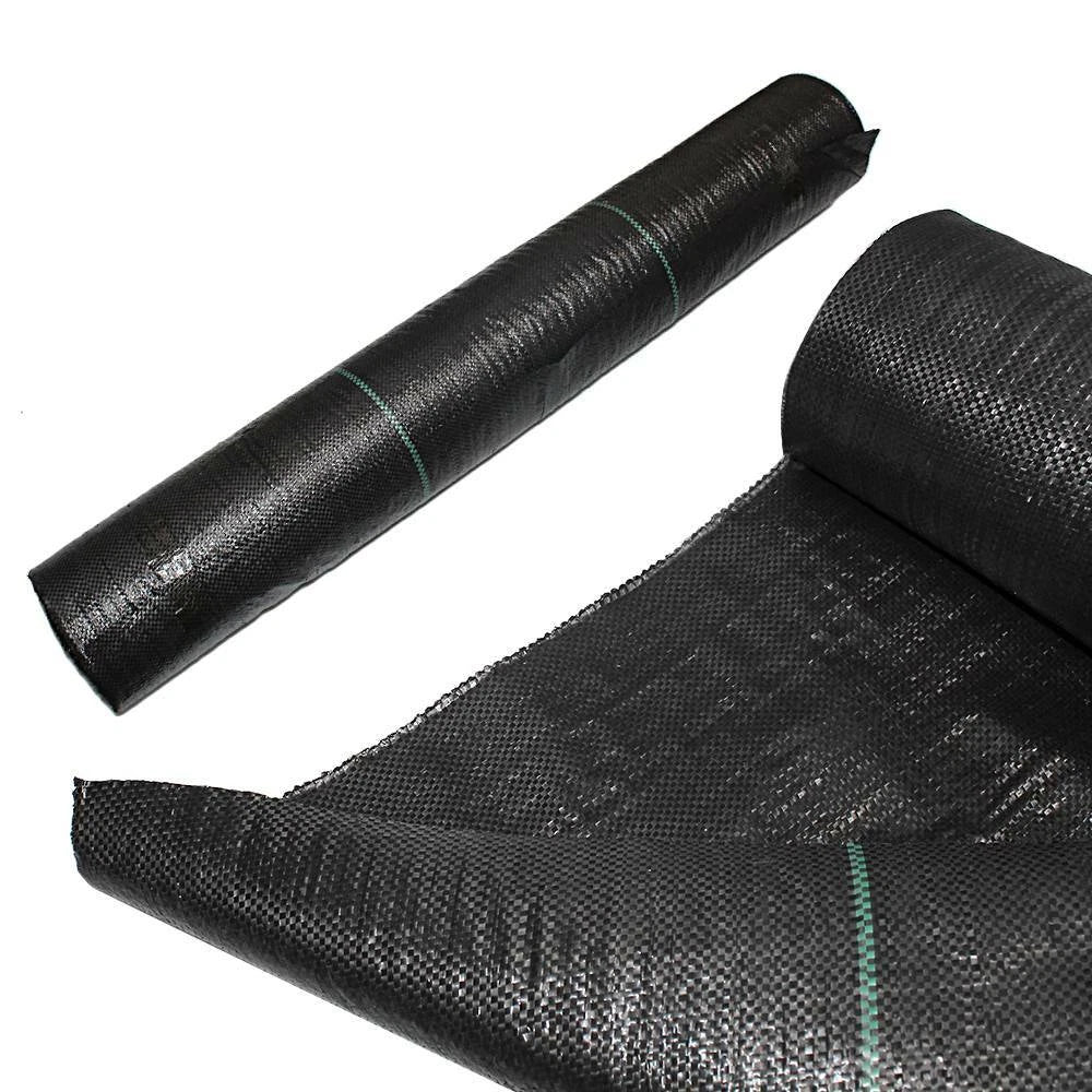 Set of 4 Heavy-Duty Woven Ground Cover Weed Barrier Garden Mats