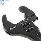 Adjustable Wrench Tool for Hose End Fitting (Black Aluminum)