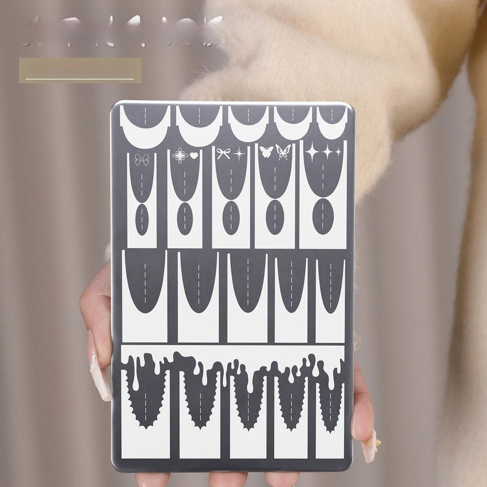 Nail Art Transfer Tool for French Designs (14.5 cm x 9.5 cm)