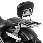 Detachable Backrest Sissy Bar Luggage Rack for Harley Dyna FXD FXDX FXDC (2002–2005)
