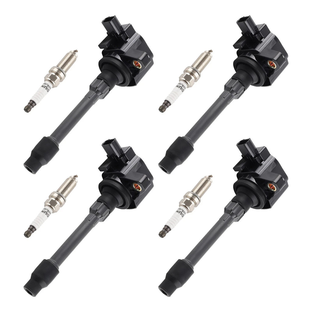 Set of 4 Ignition Coils + 4 Spark Plugs for Honda CR-V Civic Si L4 1.5L (2017–2020)