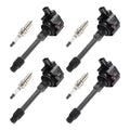 Set of 4 Ignition Coils + 4 Spark Plugs for Honda CR-V Civic Si L4 1.5L (2017–2020)