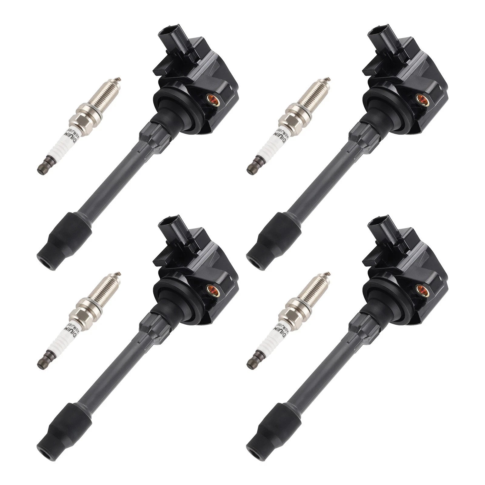 Set of 4 Ignition Coils + 4 Spark Plugs for Honda CR-V Civic Si L4 1.5L (2017–2020)