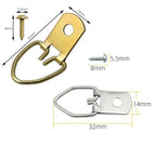 Metal Heart D Hook for Photo Hanging (Single, Double, Triple Hole)