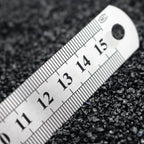 Set of 3 Stainless Steel Double-sided Scale Rulers Measuring Tool