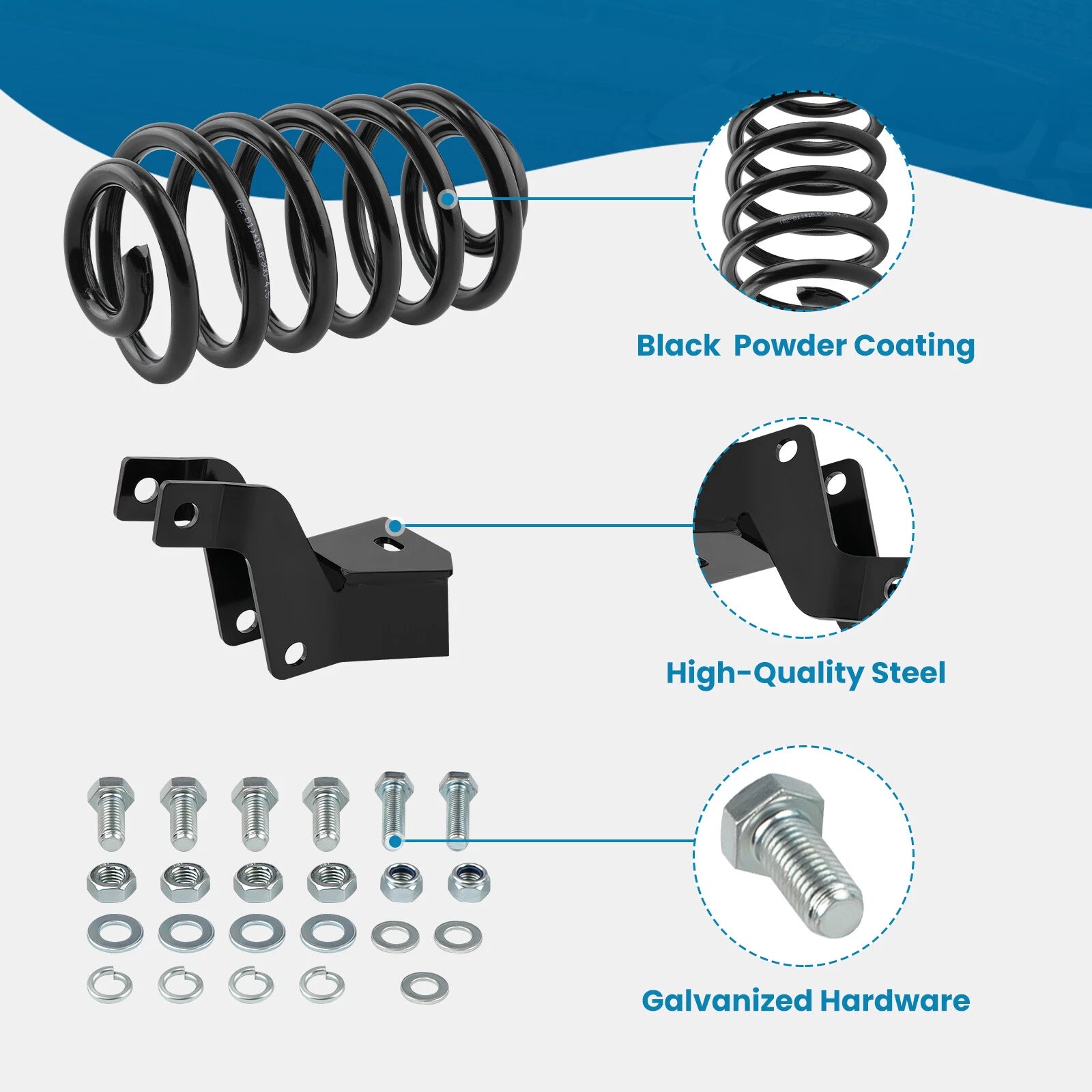 2"/4" Drop Suspension Lowering Kit for Chevy Tahoe GMC Yukon (2007–2014)