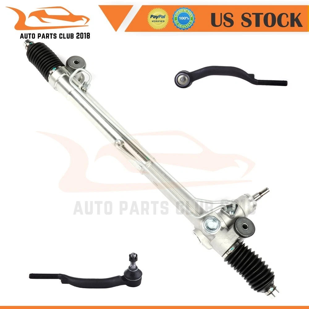3 Pcs Power Steering Rack and Pinion + Outer Tie Rods for Buick GMC Isuzu