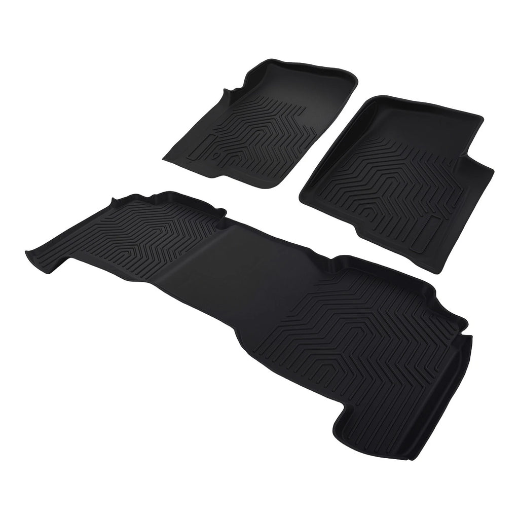 Set of 4 Black Floor Mats for Ford F-150 Super Crew Cab (2004–2008)
