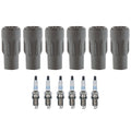 Denso 6 Platinum TT Spark Plugs & Coil Boots Kit for Nitro Shock Detonator (V6)