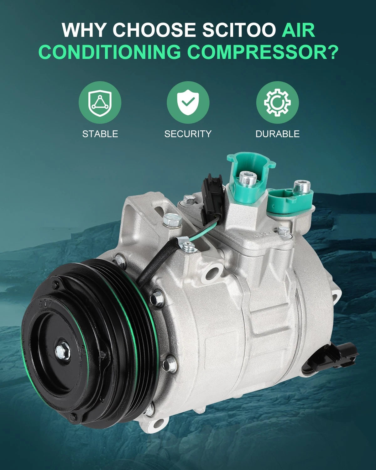 A/C Compressor for Ford Edge (2015–2018), Fusion (2013–2020), Lincoln MKZ (2013–2019)