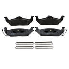 Set of 4 TRW Pro Rear Metallic Slotted Brake Pads for Ford F-150 (2004–2020)