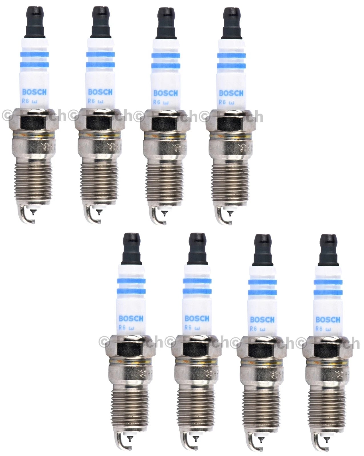 Set of 8 Bosch Fine Wire Iridium Spark Plugs for Cadillac Chevrolet GMC V8