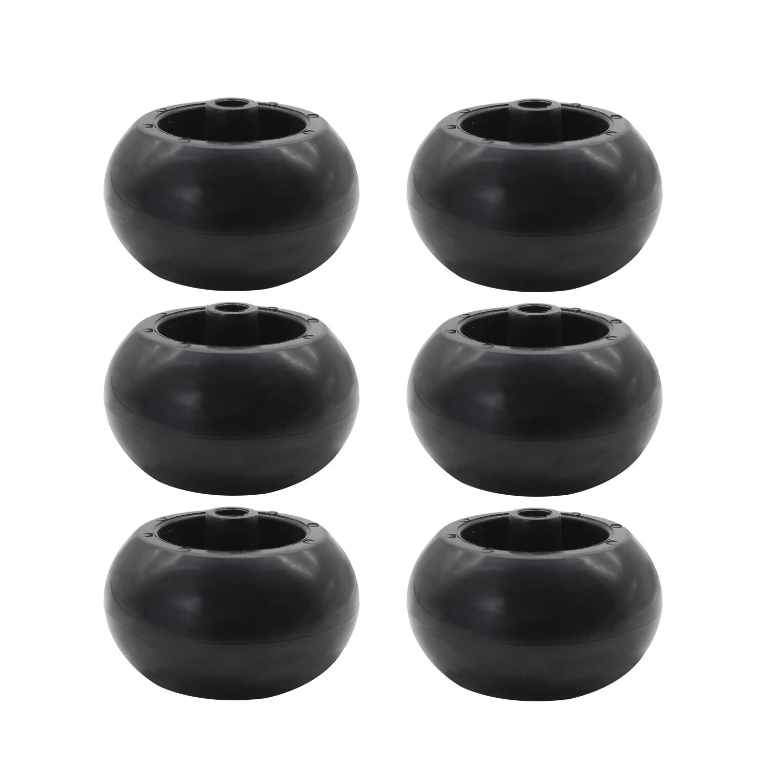 6Pk 5" Anti-Scalp Deck Wheel Kit for Exmark (Fits 103-3168, 103-4051, 103-7263, 109-9011)