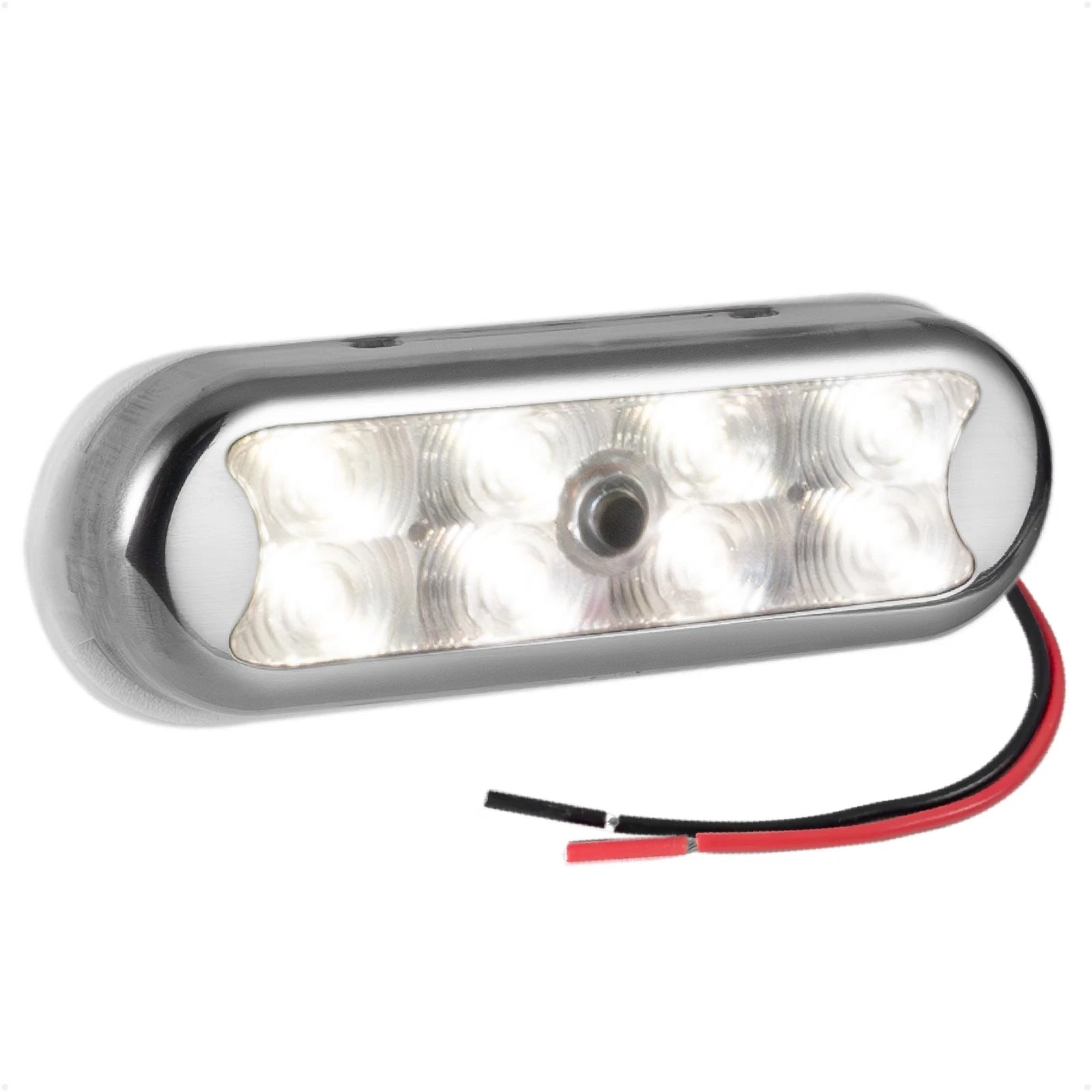 LED Bimini Top Light for Universal Use (Warm White, Stainless Steel Cover)