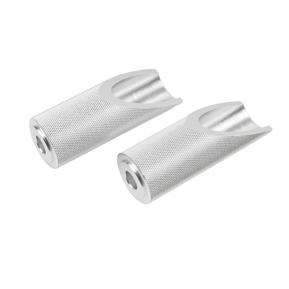 Silver Motorcycle Footpegs for Honda Ruckus (2003–2023)