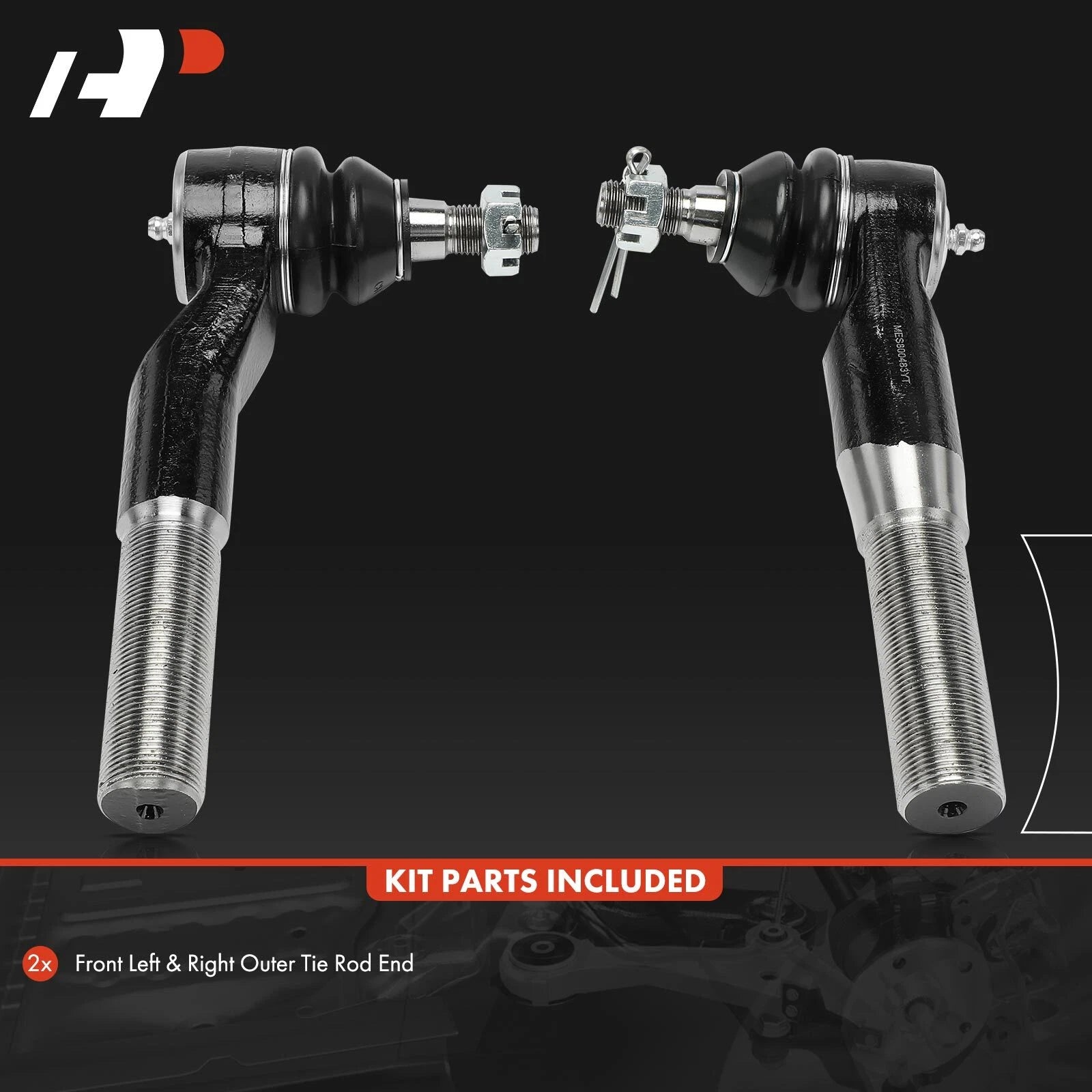 2X Steering Tie Rod End Front Outer for Ford F-250 F-350 (1999–2023)