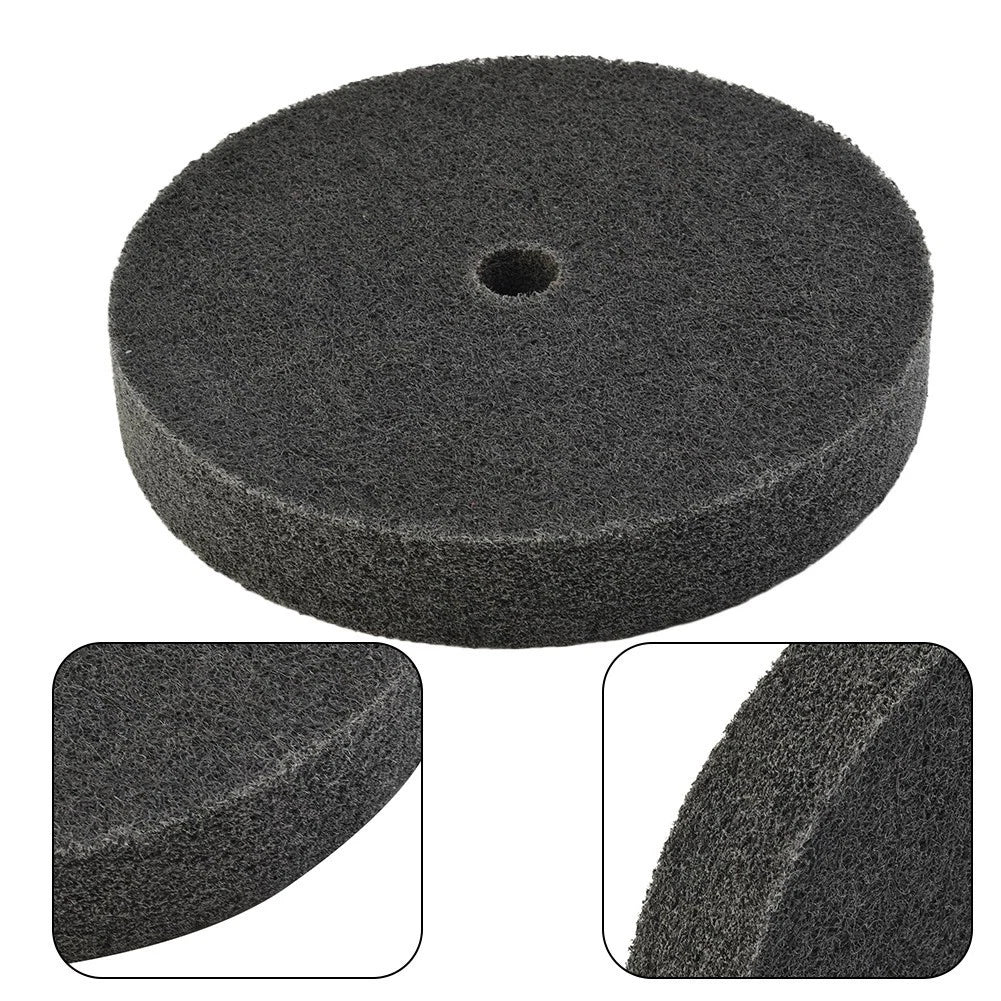 180-Grit Fiber Wheel Pad Polishing Disc for Metal (150mm Dia, 25mm Thick)