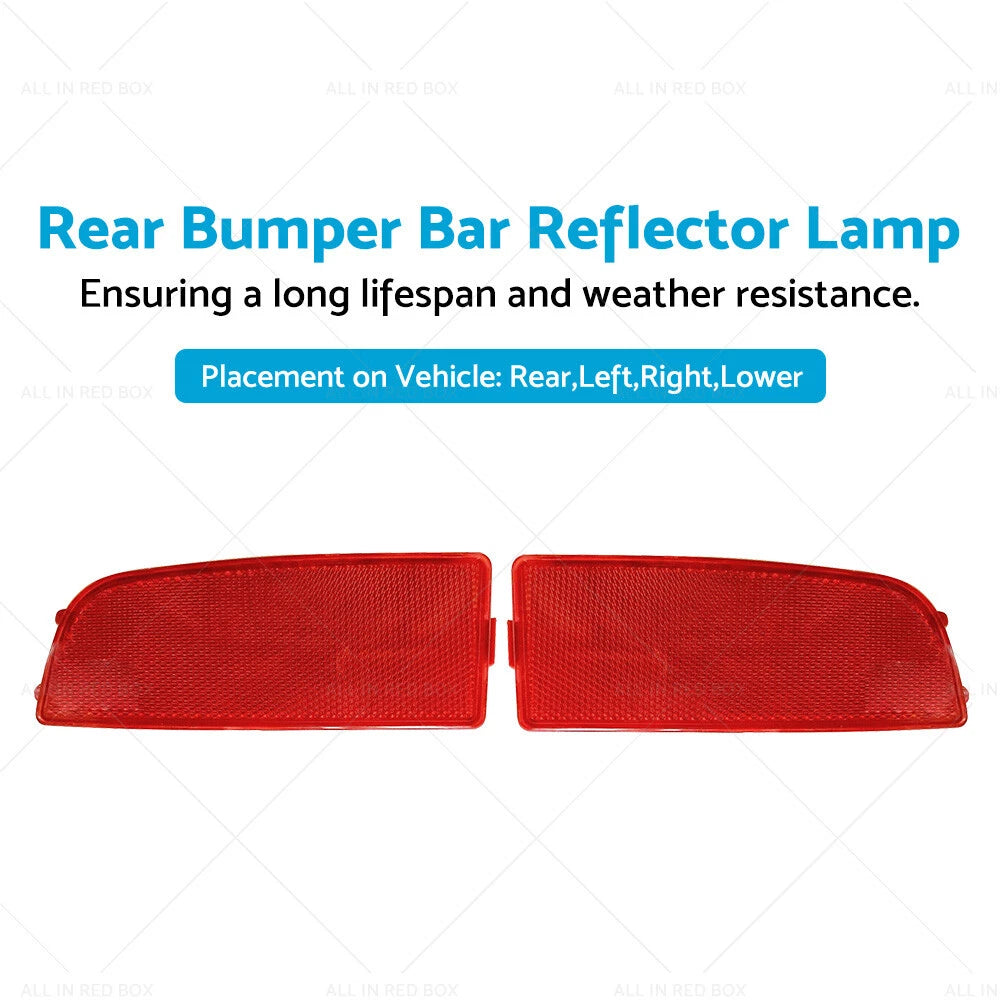 Set of 2 Rear Bumper Bar Reflector Lamps for Mercedes Benz Sprinter (2006–2018)