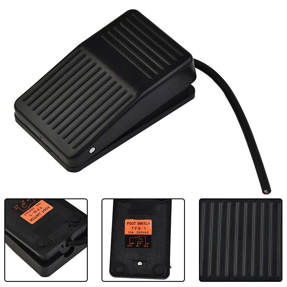 Pedal Switch for Industrial Applications - Momentary Foot Switch Black