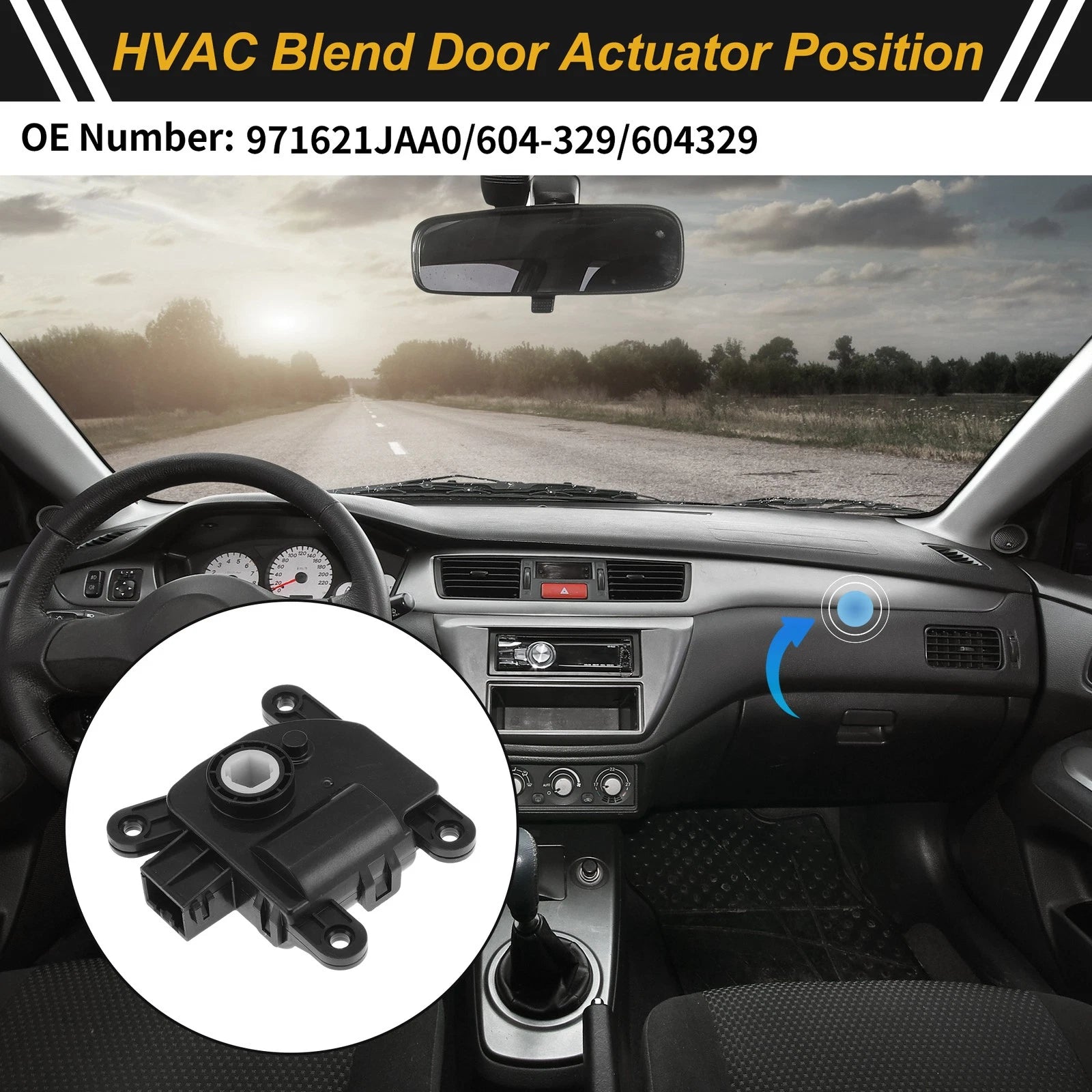 HVAC Heater Blend Door Actuator for Hyundai Veloster (2012–2017) No. 971621JAA0