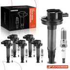 Set of 6 Ignition Coils & Iridium Spark Plugs for Ford F-150 (2016–2017)