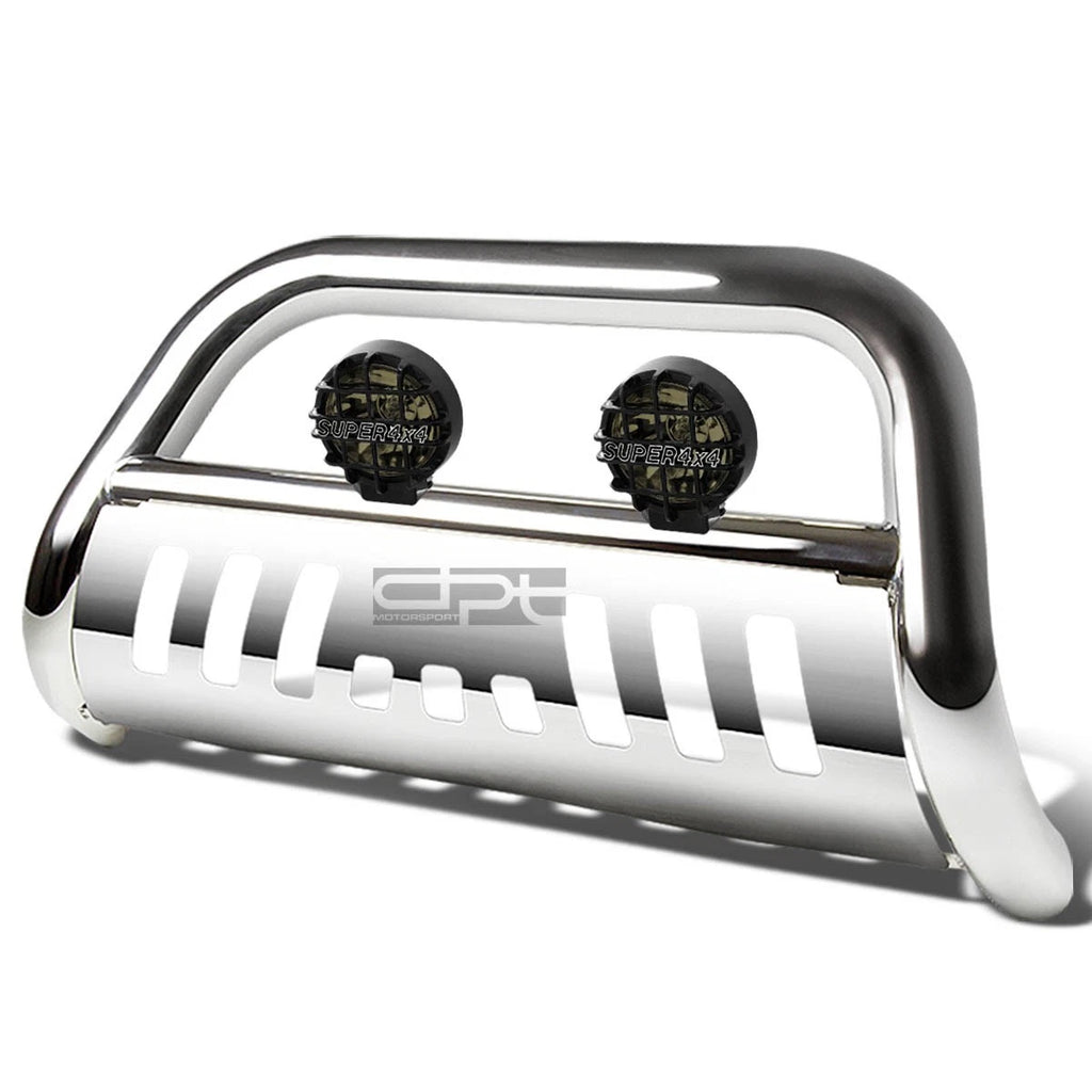 Chrome Bull Bar Grille Guard with Tinted Fog Light for Dodge Ram 1500/2500/3500 (2002–2009)