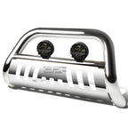 Chrome Bull Bar Grille Guard with Tinted Fog Light for Dodge Ram 1500/2500/3500 (2002–2009)