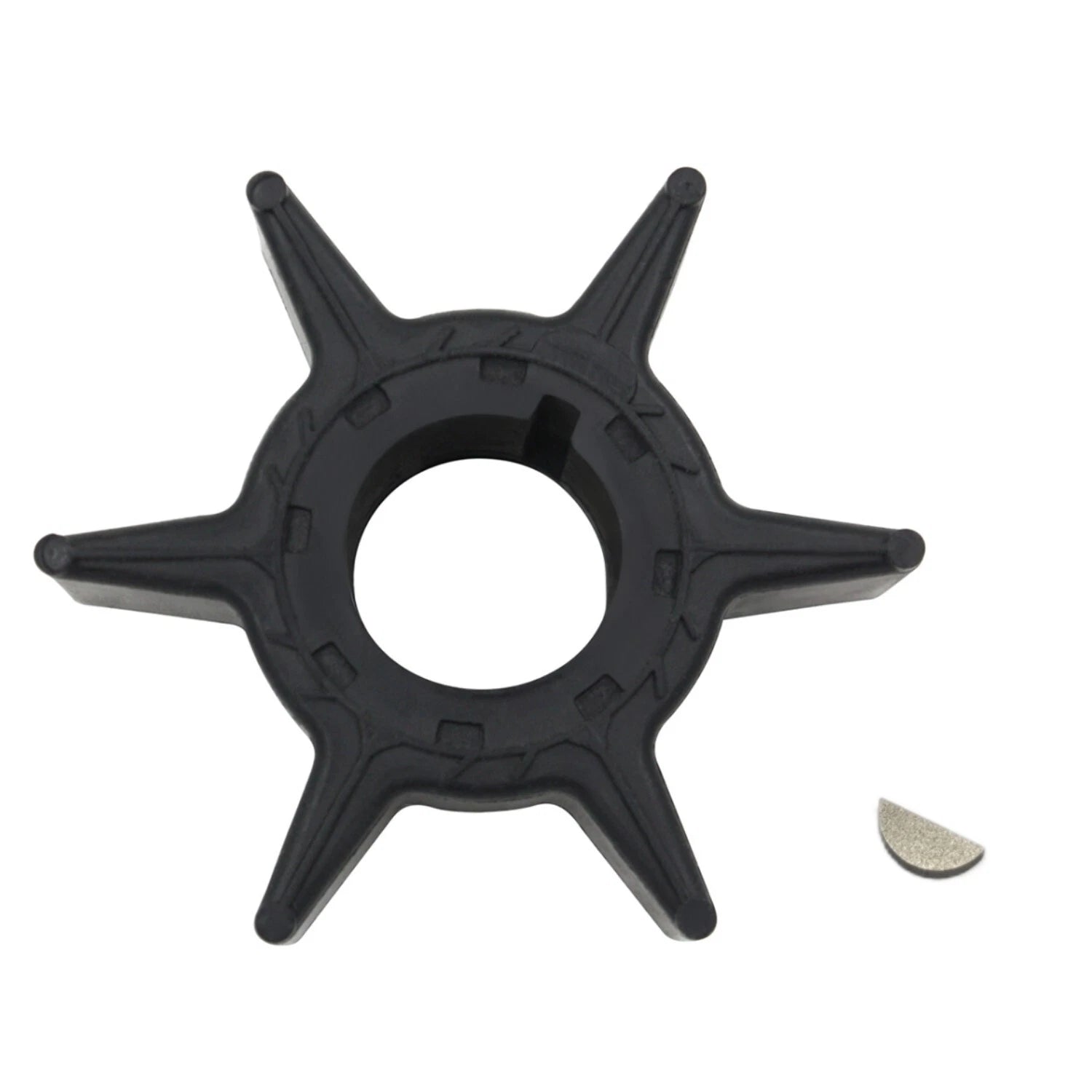 Water Pump Impeller & Key for Yamaha 25 30 40 HP (4-Stroke, 6H4-44352-00)