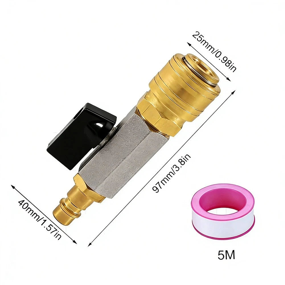1/4 Inch Compressed Air Shut Off Valve for Air Systems (Universal)