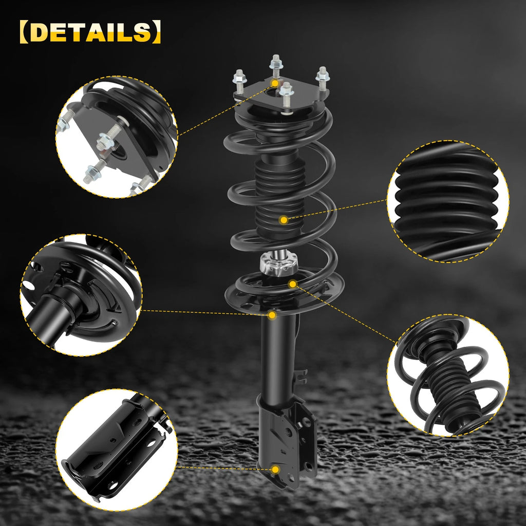2X Front Complete Struts for Ford Explorer (2011–2013)