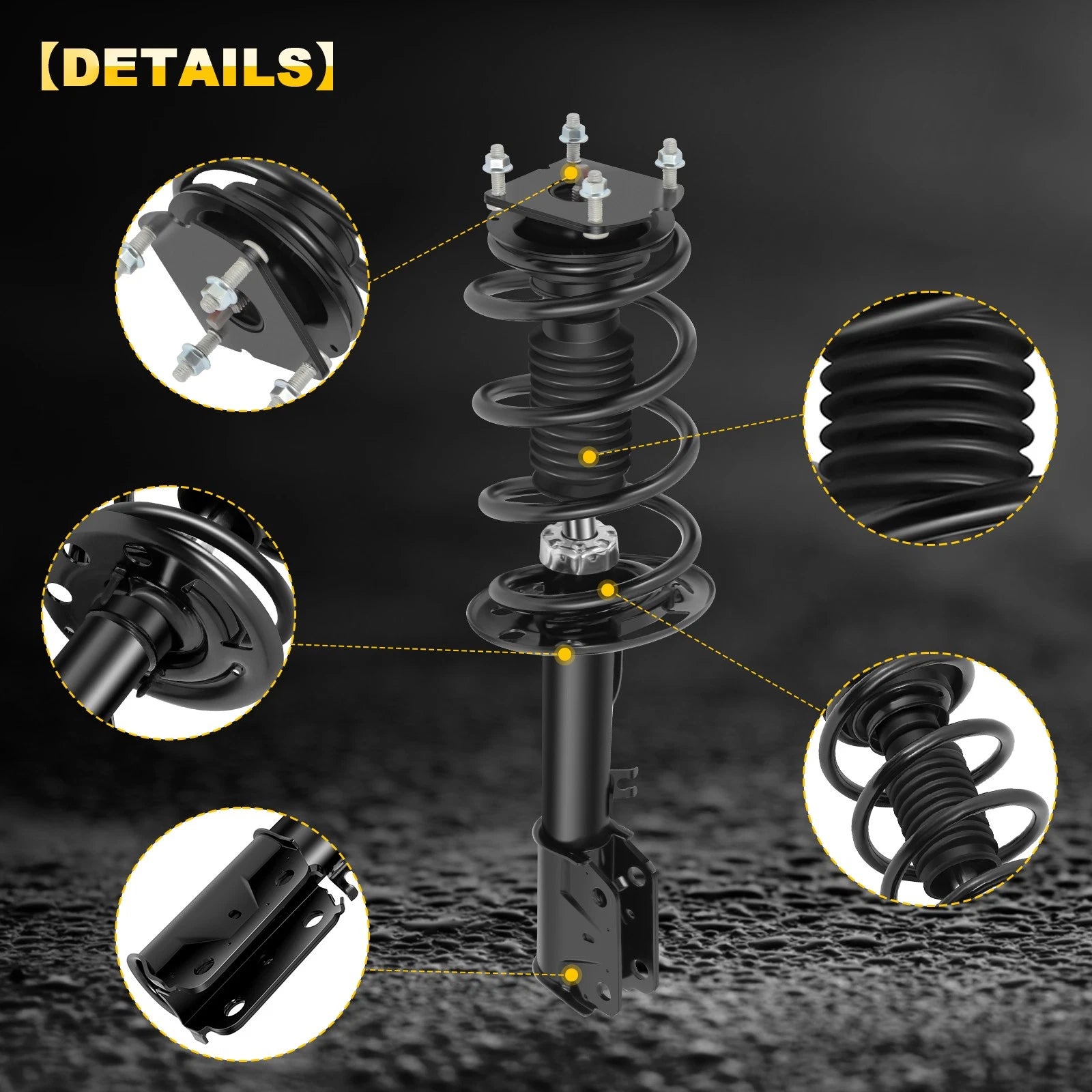 2X Front Complete Struts for Ford Explorer (2011–2013)