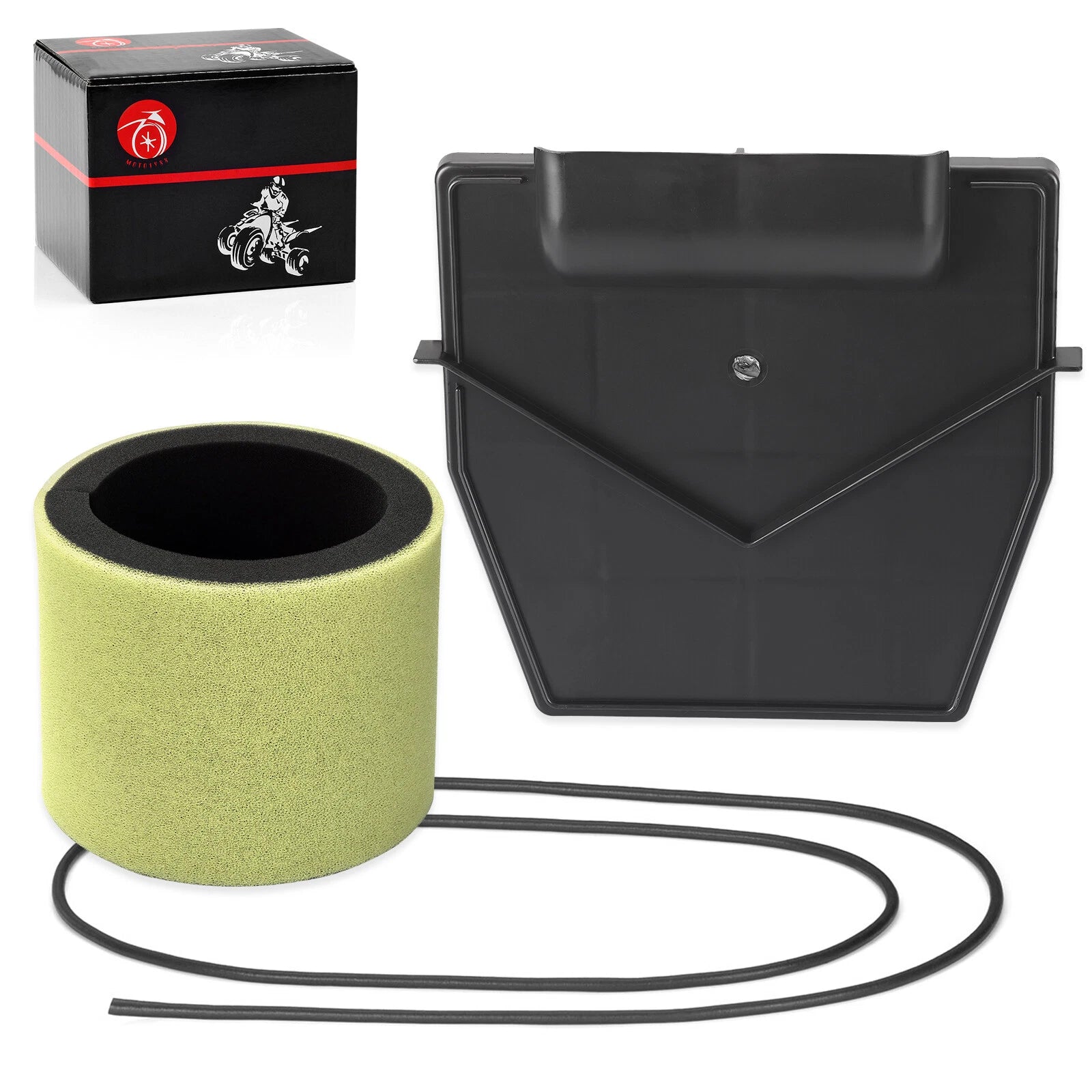 Air Filter & Air Box Lid Cover w/Seal for Kawasaki Bayou 220 250 (1990–2004)
