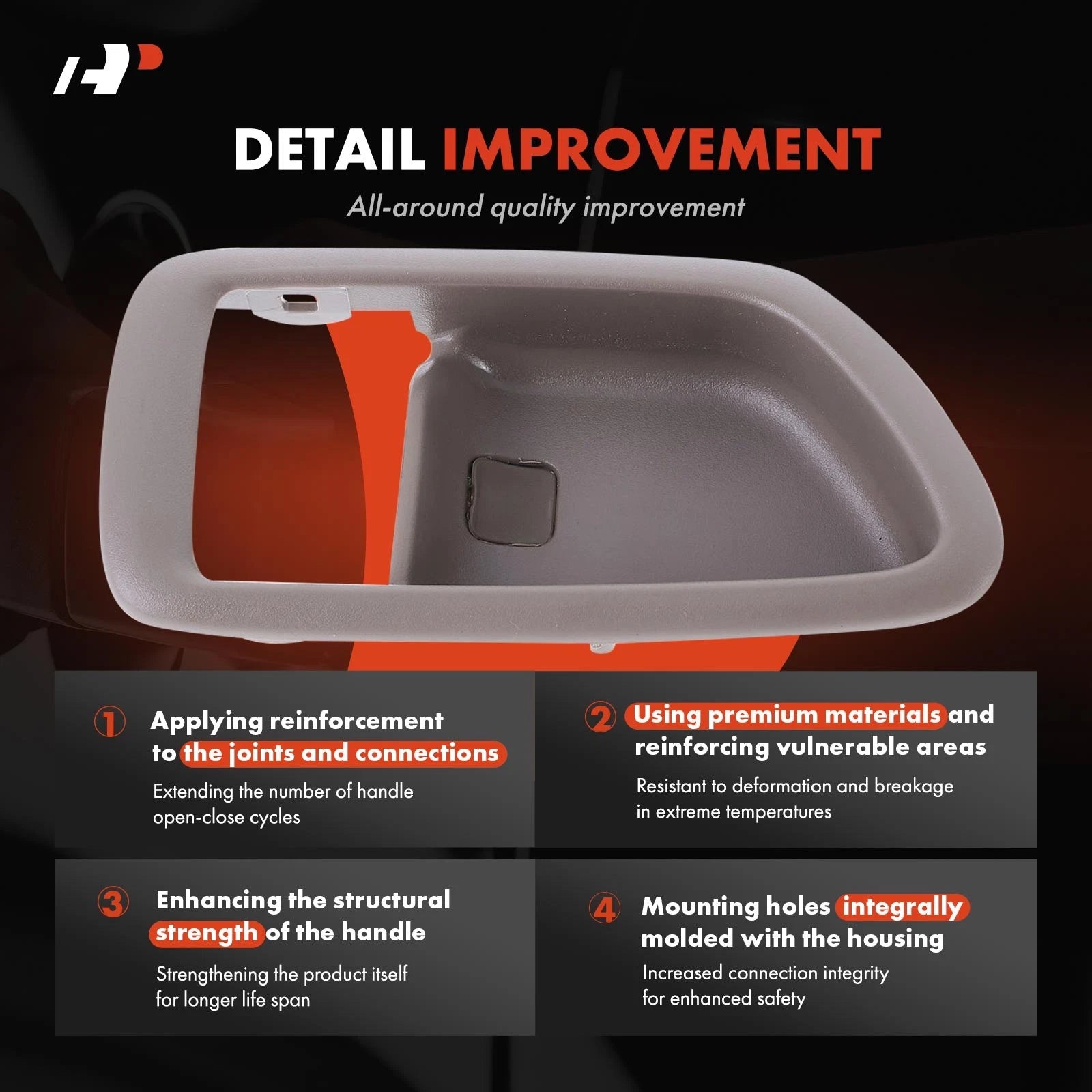 Right Interior Door Handle for Toyota Tundra Sequoia (2004-2006)