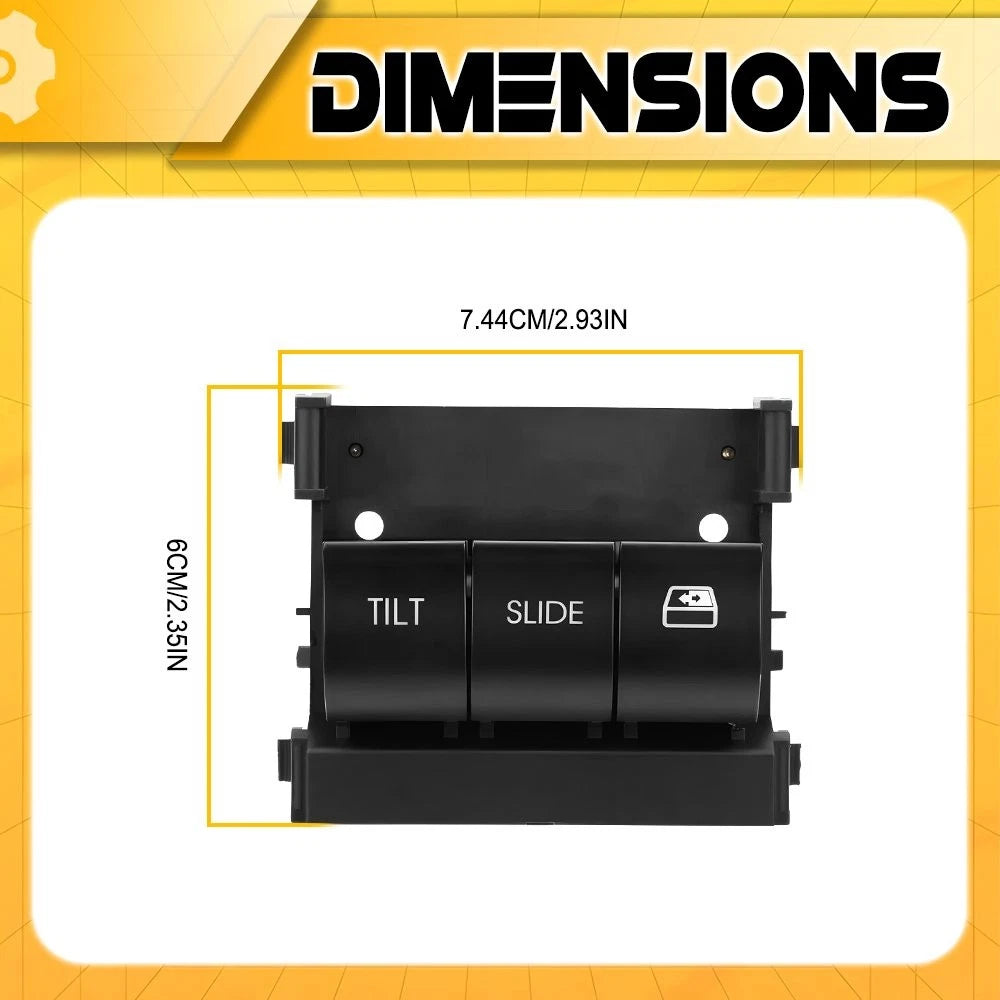Overhead Console Sunroof Switch for Ford F-150 (2009–2017) OE 9L3Z-15B691-DA