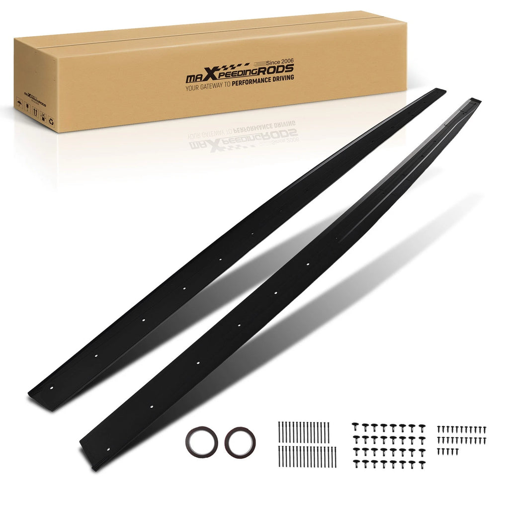 Black Side Skirt Extensions for BMW 4 Series (2014-2020)