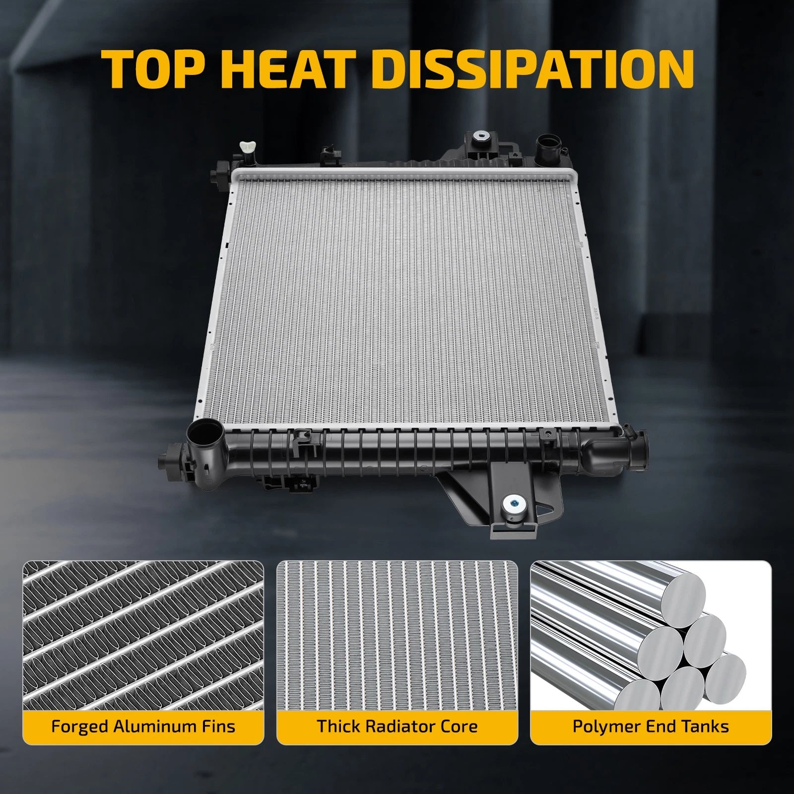 Aluminum Radiator Core for Jeep Liberty 3.7L V6 (2007) CU2975