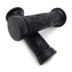 7/8" 22mm Flame Fire Black Hand Grips for Yamaha FZR YZF 600 (1990–1999)