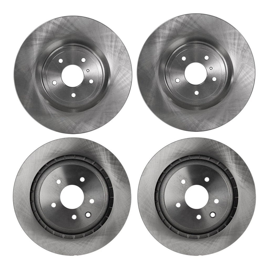 Front and Rear Disc Brake Rotors for Nissan 370Z (2009–2019)