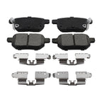 DuraGo Rear Rotors & Bosch QuietCast Ceramic Disc Brake Pads Kit for Matrix Prius (2009–2013)