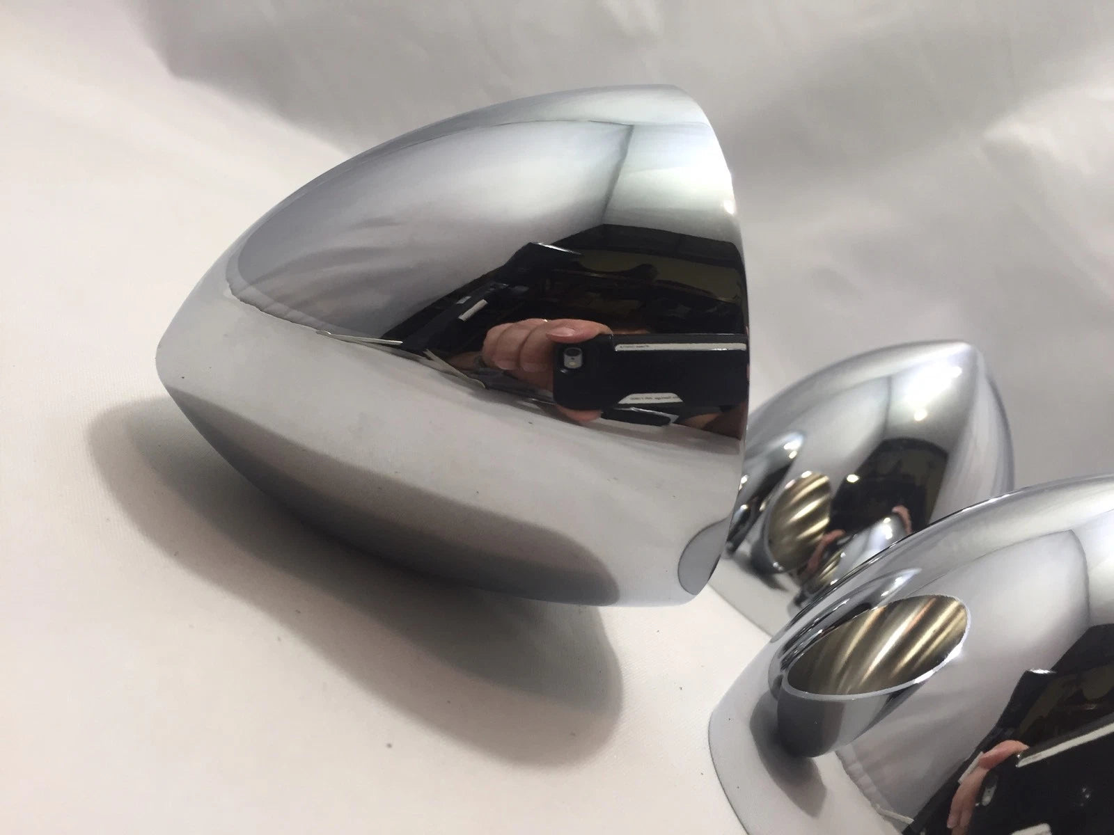 Hubcap Center Accessory 3 in Chrome Bullet Nose for Hot Rod Custom (Set of 4)