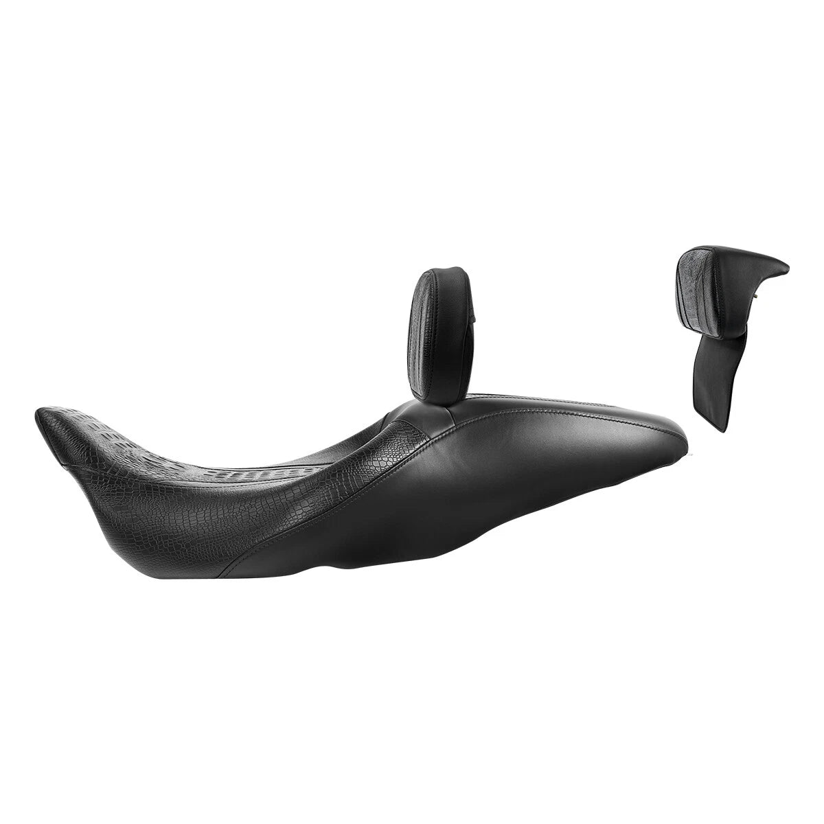 Driver Passenger Seat & Backrest Pad for Harley Road King Glide (2014–2023)