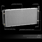 Aluminum Cooling Radiator for Chevrolet GMC C/K 1500 2500 3500 (1988–1993)