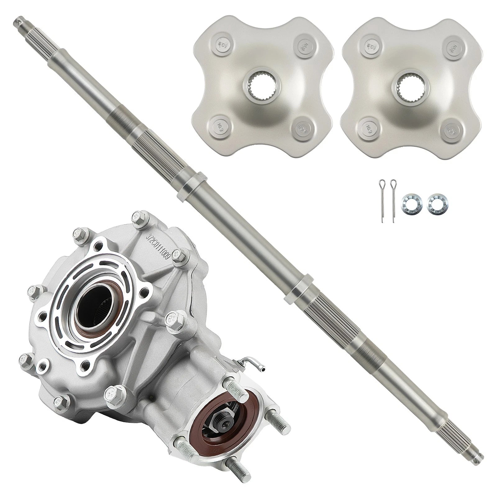 Rear Axle Assembly & Wheel Hubs + Rear Differential for Honda TRX300 (1992–2000)