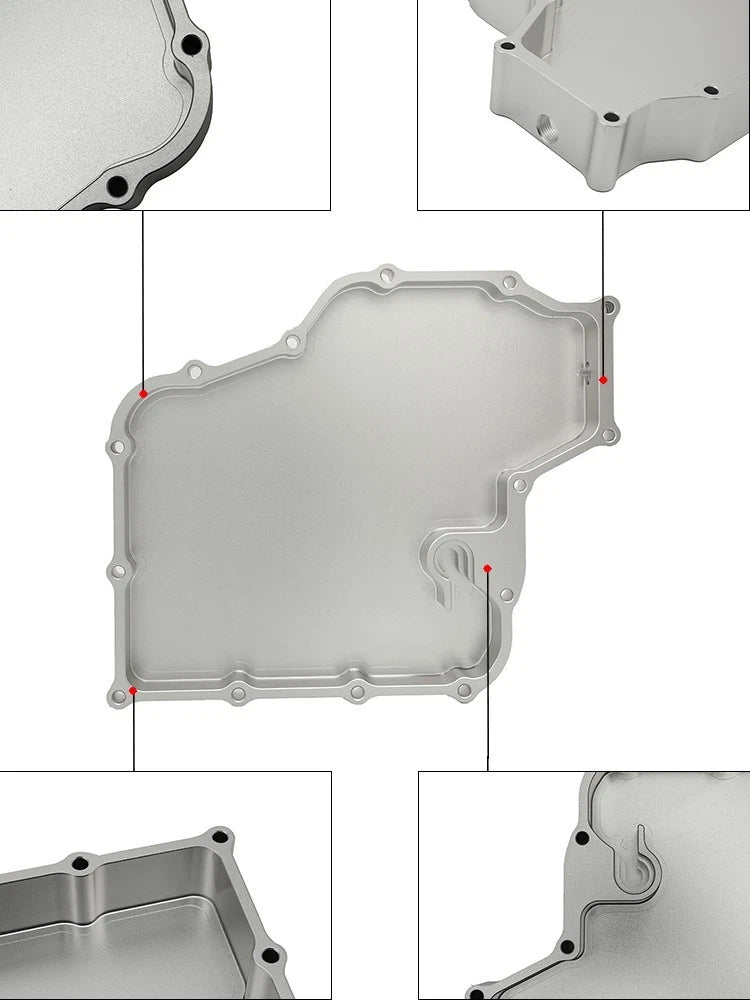 Silver Oil Pan with Pick Up for Suzuki GSXR 1300 Hayabusa (1999–2011)